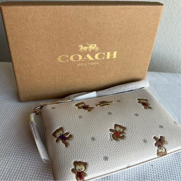 Coach Wristlet with Snowy Bears Print - Picture 13 of 14
